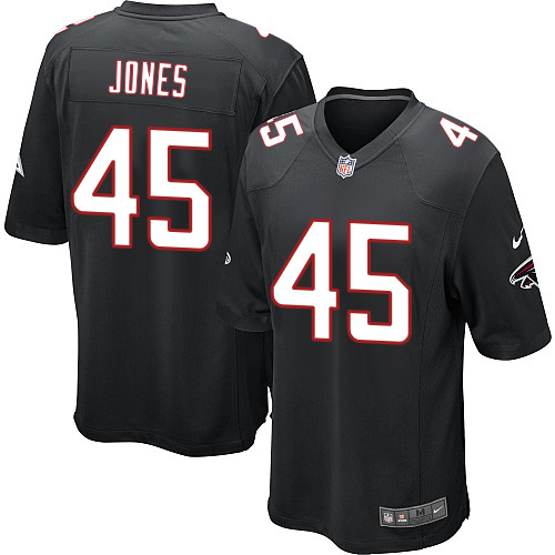 Men's Game Deion Jones Nike Jersey Black Alternate - #45 NFL Atlanta Falcons